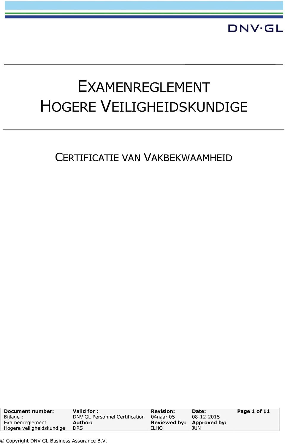 VAN VAKBEKWAAMHEID Document