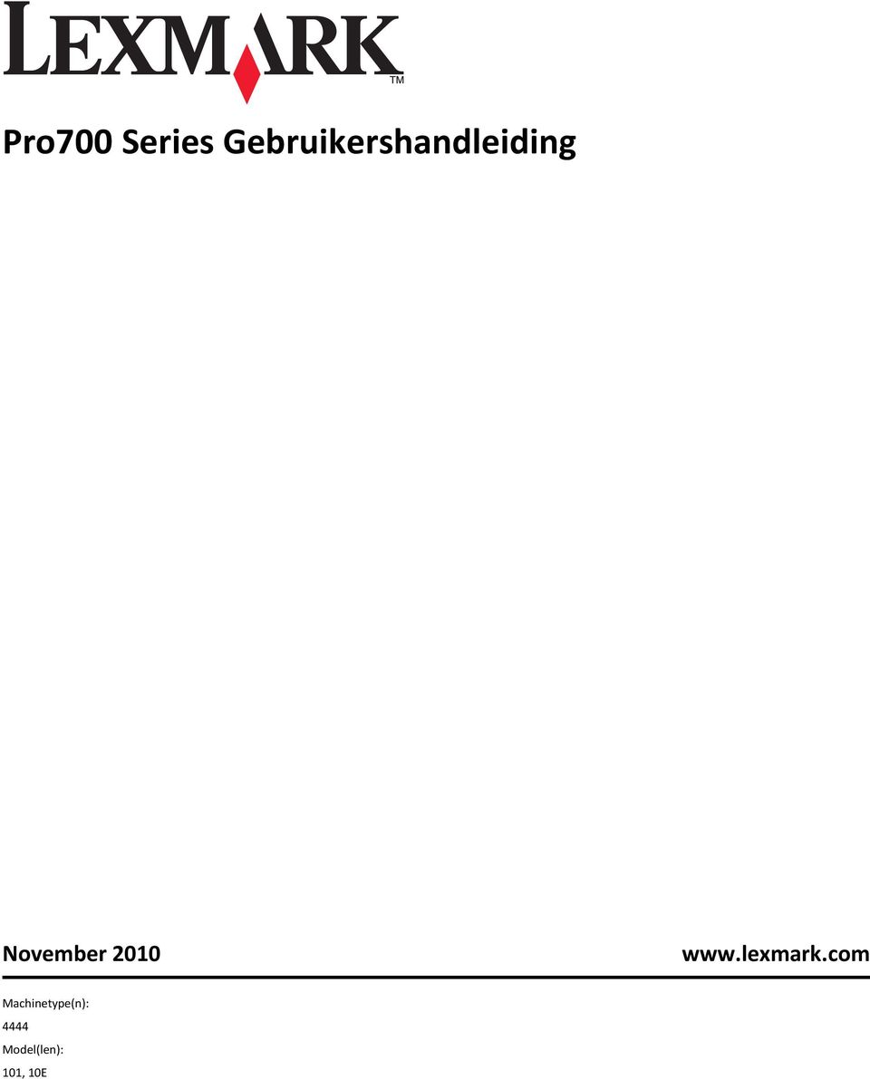 November 2010 www.lexmark.