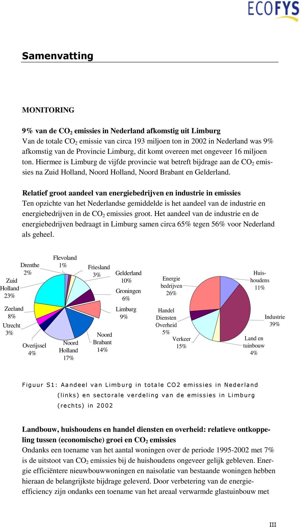 Relatief groot aandeel van energiebedrijven en industrie in emissies Ten opzichte van het Nederlandse gemiddelde is het aandeel van de industrie en energiebedrijven in de CO 2 emissies groot.