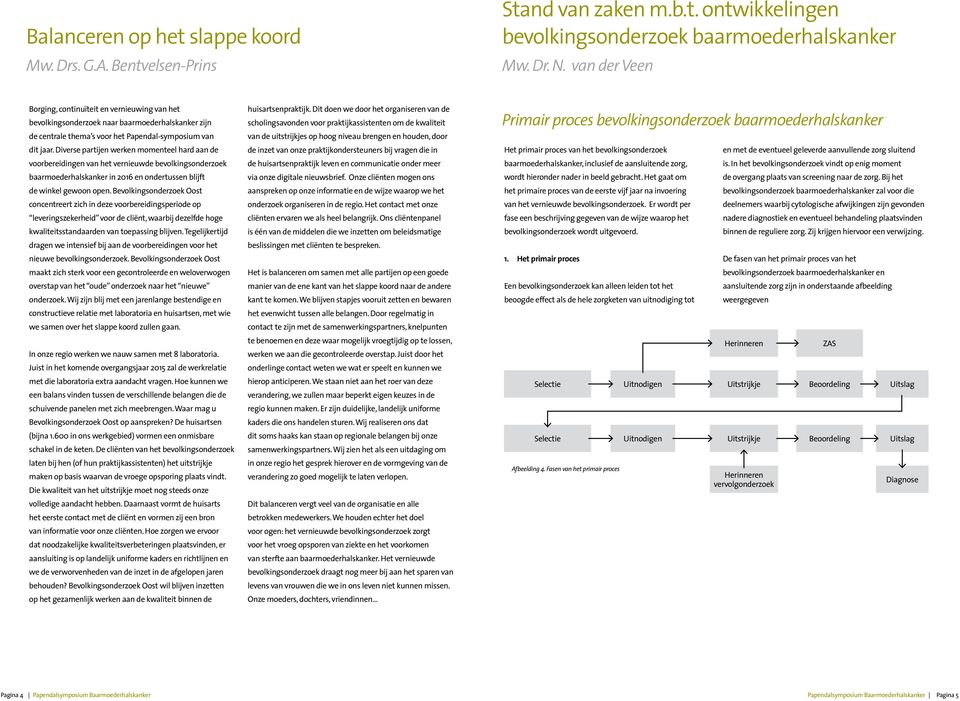 Diverse partijen werken momenteel hard aan de voorbereidingen van het vernieuwde bevolkingsonderzoek baarmoederhalskanker in 2016 en ondertussen blijft de winkel gewoon open.