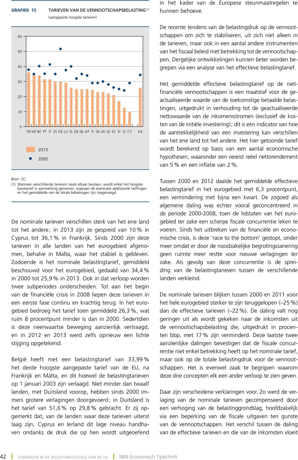 tarieven, maar ook in een aantal andere instrumenten van het fiscaal beleid met betrekking tot de vennootschappen.