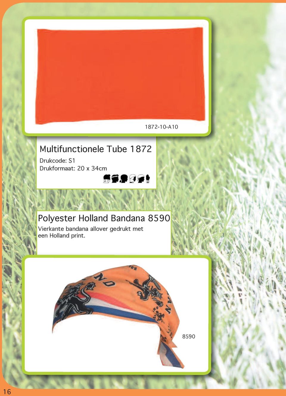 Polyester Holland Bandana 8590 Vierkante