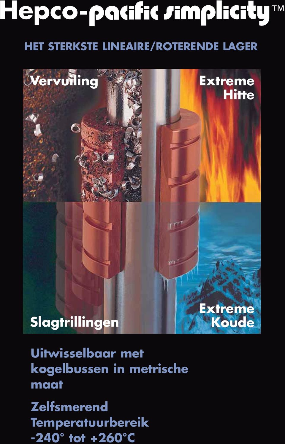 Koude Uitwisselbaar met kogelbussen in