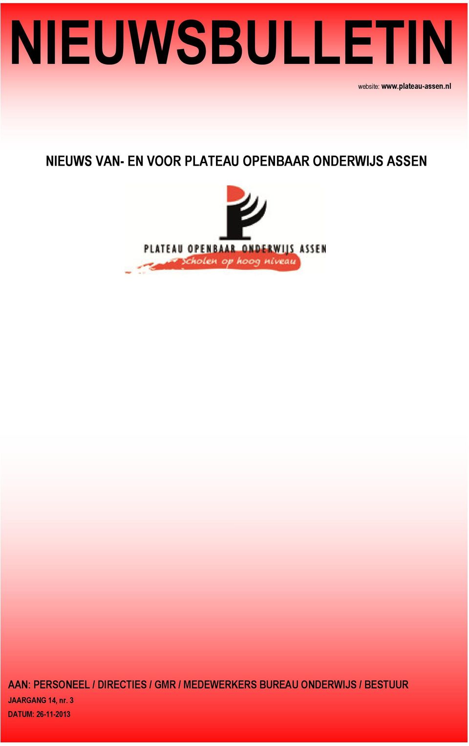 ASSEN AAN: PERSONEEL / DIRECTIES / GMR /