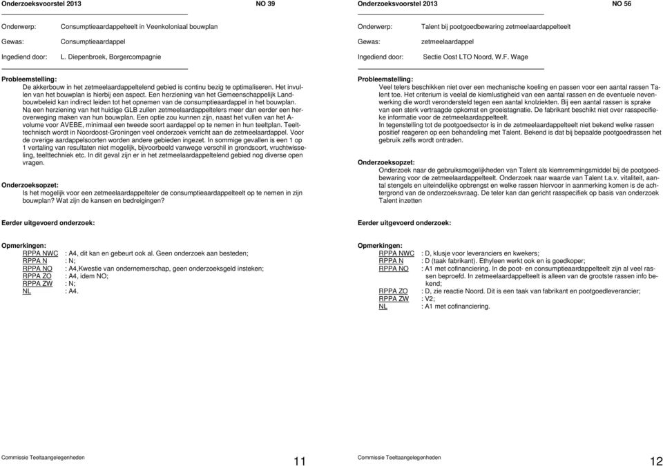 Een herziening van het Gemeenschappelijk Landbouwbeleid kan indirect leiden tot het opnemen van de consumptieaardappel in het bouwplan.