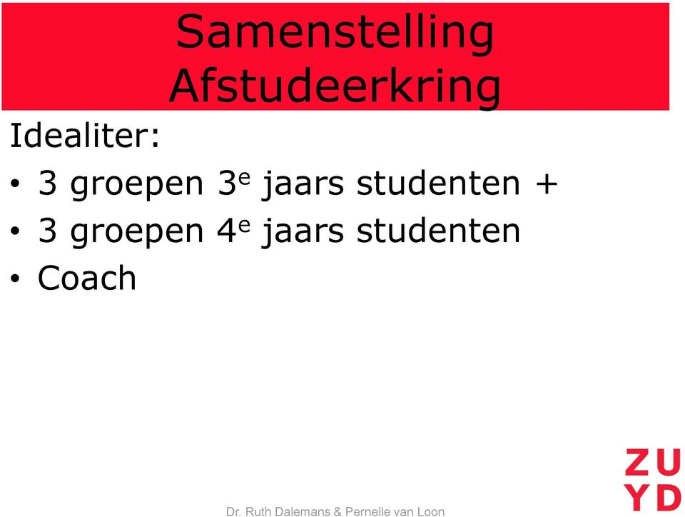 e jaars studenten + 3