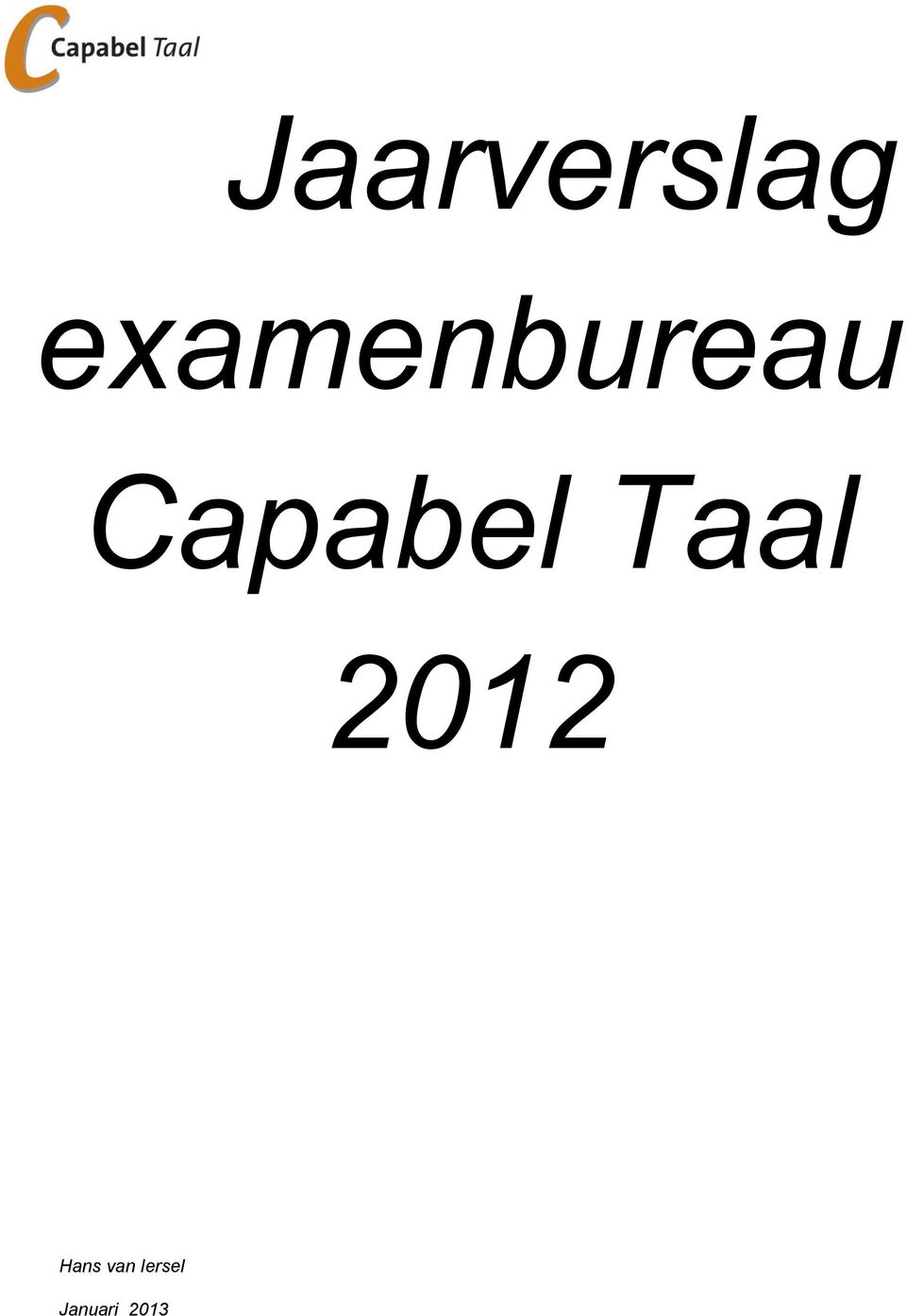 Capabel Taal 2012