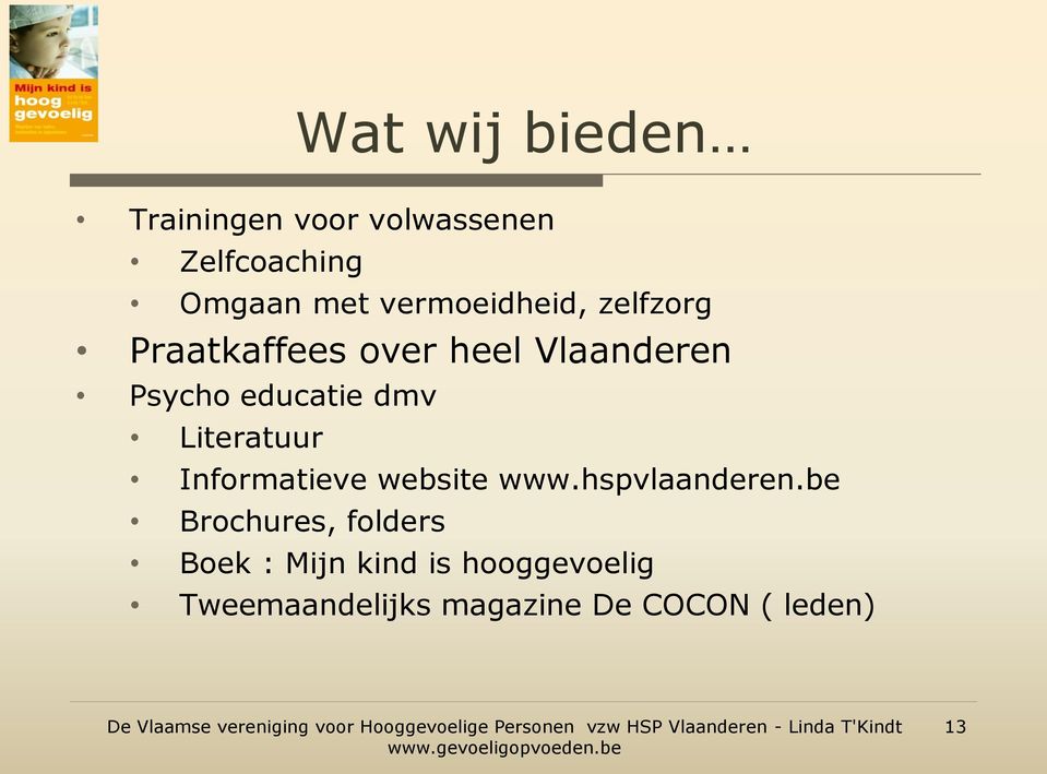 dmv Literatuur Informatieve website www.hspvlaanderen.