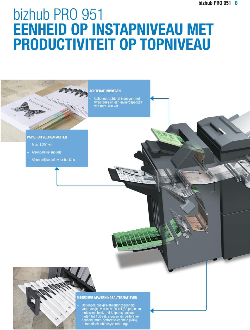 0 vel PAPIERUITVOERCAPACITEIT Max. 4.