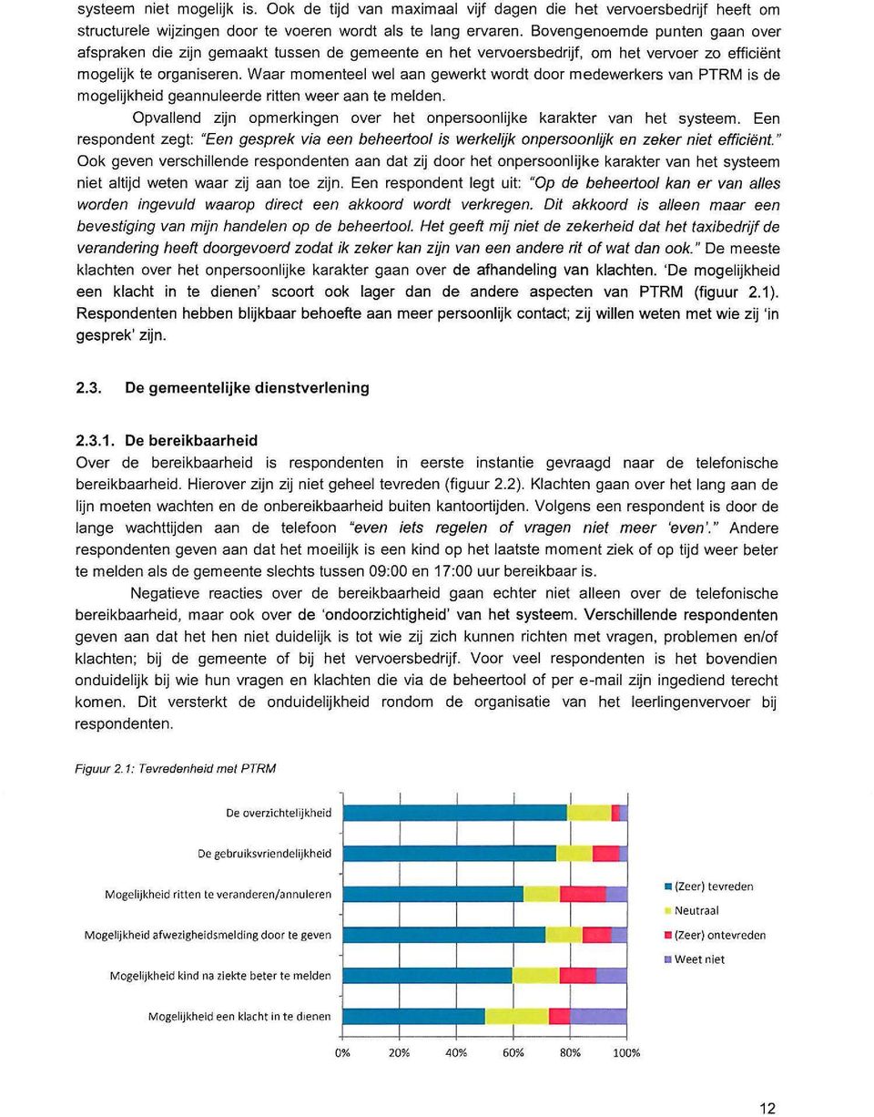 Waar momenteel wel aan gewerkt wordt door medewerkers van PTRM is de mogelijkheid geannuleerde ritten weer aan te melden. Opvallend zijn opmerkingen over het onpersoonlijke karakter van het systeem.