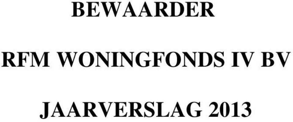 WONINGFONDS