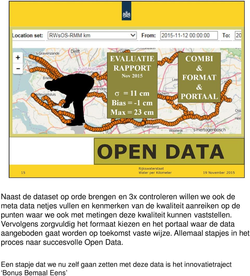 Vervolgens zorgvuldig het formaat kiezen en het portaal waar de data aangeboden gaat worden op toekomst vaste wijze.