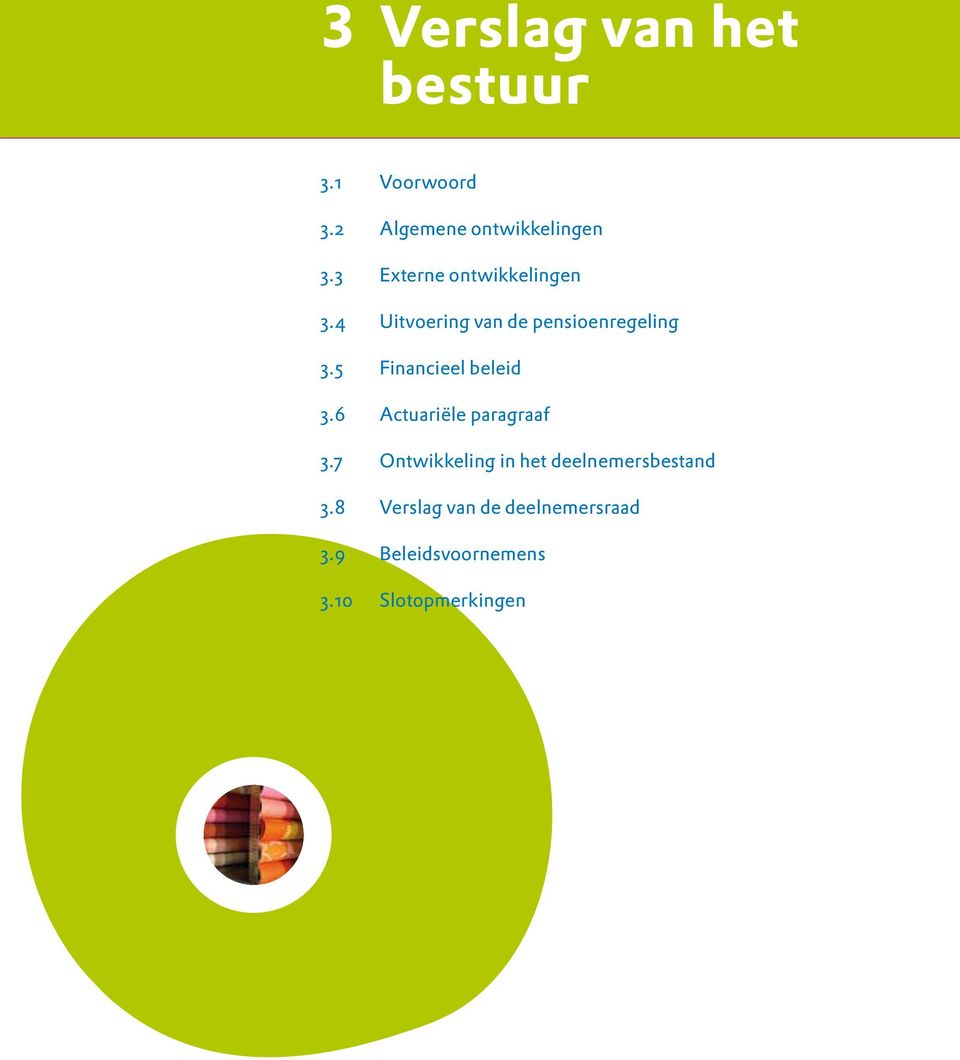 5 Financieel beleid 3.6 Actuariële paragraaf 3.