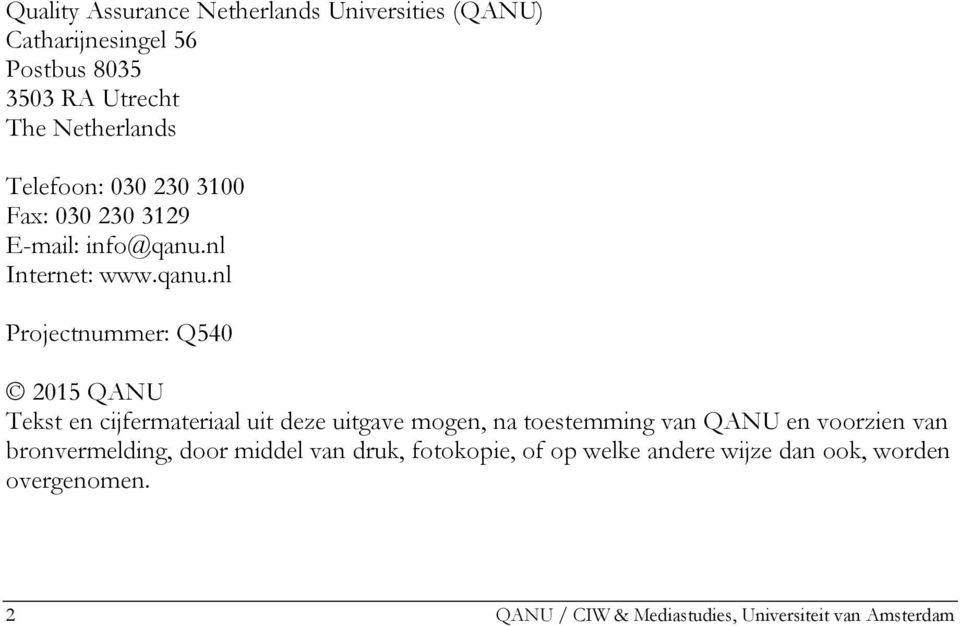 nl Internet: www.qanu.