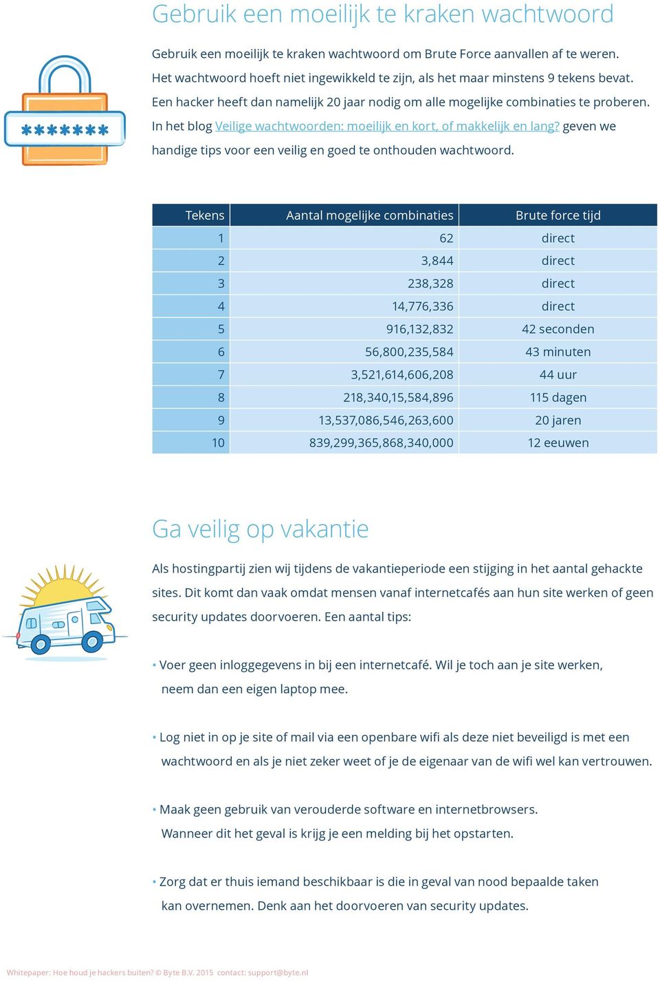 In het blog Veilige wachtwoorden: moeilijk en kort, of makkelijk en lang? geven we handige tips voor een veilig en goed te onthouden wachtwoord.