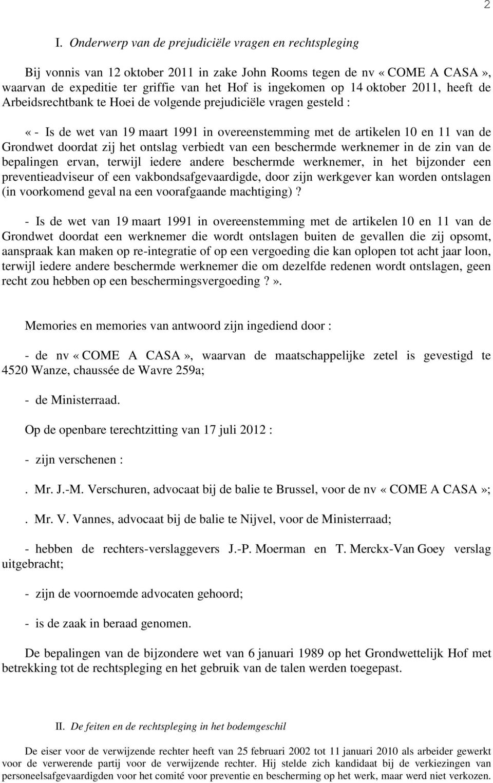 ontslag verbiedt van een beschermde werknemer in de zin van de bepalingen ervan, terwijl iedere andere beschermde werknemer, in het bijzonder een preventieadviseur of een vakbondsafgevaardigde, door