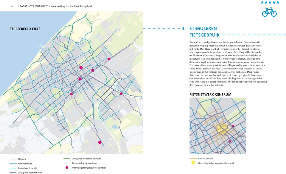 Gezond door de lichaamsbeweging, maar ook omdat minder autoverkeer goed is voor het milieu. In Den Haag wordt al veel gefietst, maar het fietsgebruik loopt achter op steden als Amsterdam en Utrecht.