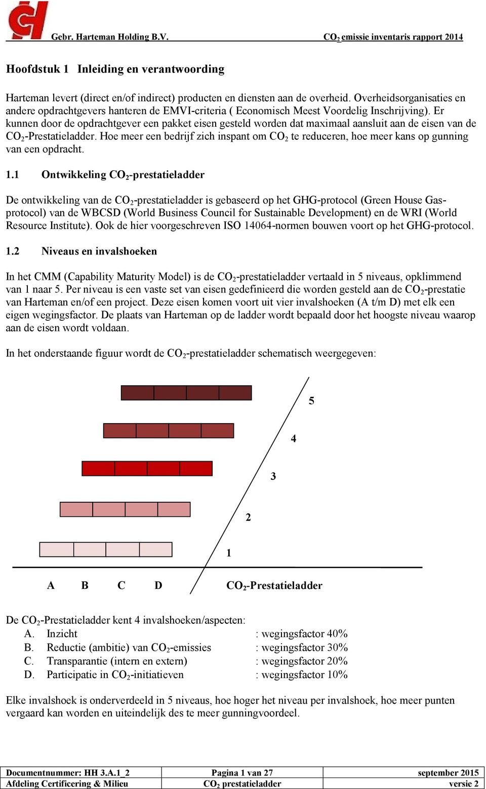 Er kunnen door de opdrachtgever een pakket eisen gesteld worden dat maximaal aansluit aan de eisen van de CO 2 -Prestatieladder.