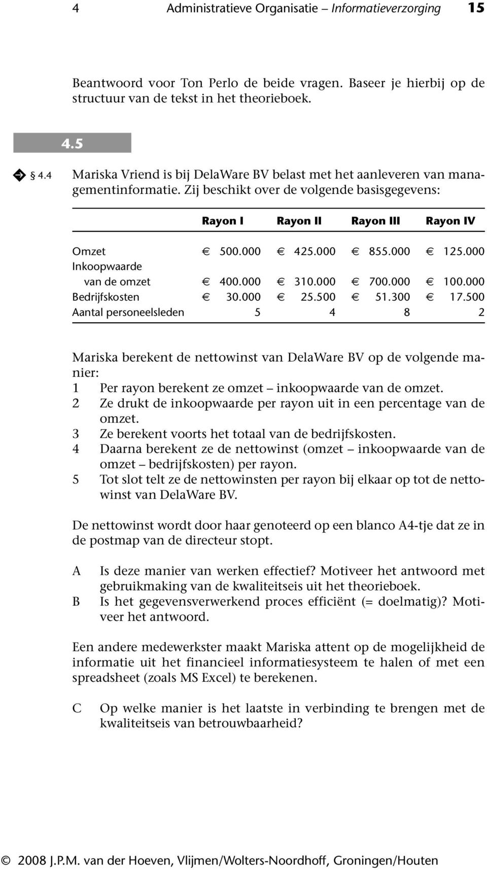 000 125.000 Inkoopwaarde van de omzet 400.000 310.000 700.000 100.000 edrijfskosten 30.000 25.500 51.300 17.