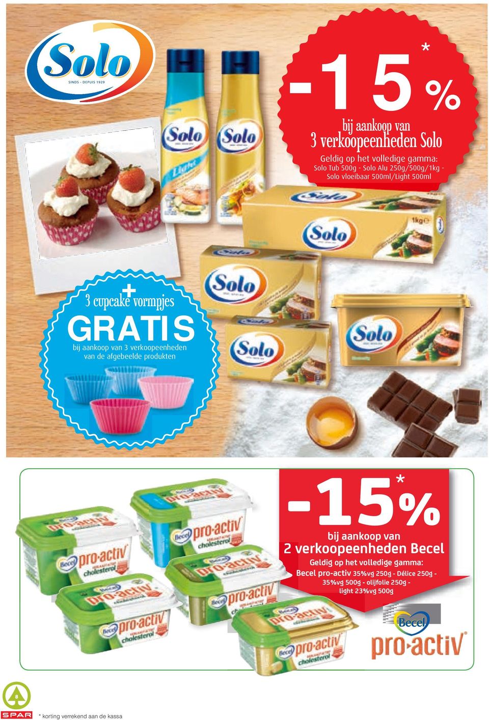 afgebeelde produkten -5% * bij aankoop van verkoopeenheden Becel Geldig op het volledige gamma: Becel pro-activ
