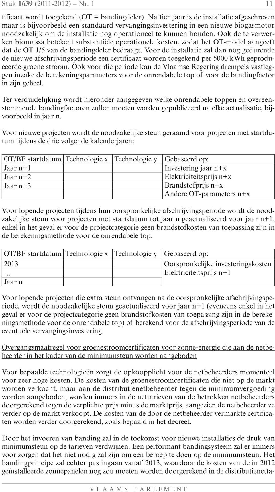 Ook de te verwerken biomassa betekent substantiële operationele kosten, zodat het OT-model aangeeft dat de OT 1/5 van de bandingdeler bedraagt.