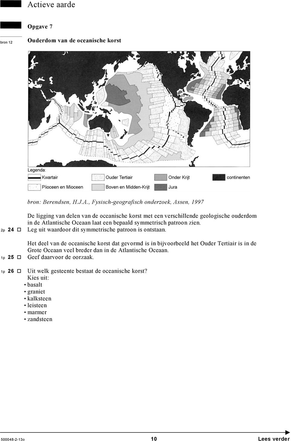 Leg uit waardoor dit symmetrische patroon is ontstaan.