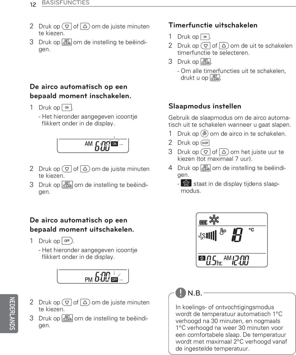 2 Druk op o of q om de uit te schakelen timerfunctie te selecteren. 3 Druk op p. - Om alle timerfuncties uit te schakelen, drukt u op p.