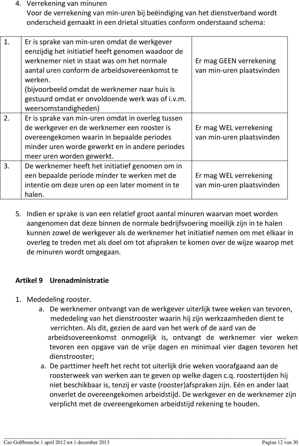 (bijvoorbeeld omdat de werknemer naar huis is gestuurd omdat er onvoldoende werk was of i.v.m. weersomstandigheden) 2.