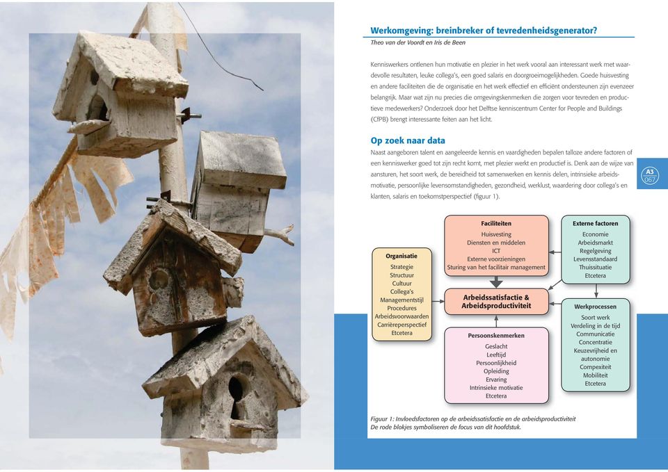 doorgroeimogelijkheden. Goede huisvesting en andere faciliteiten die de organisatie en het werk effectief en efficiënt ondersteunen zijn evenzeer belangrijk.