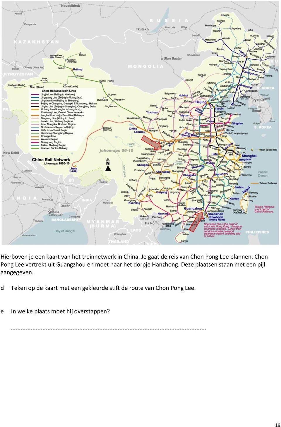 Chon Pong Lee vertrekt uit Guangzhou en moet naar het dorpje Hanzhong.