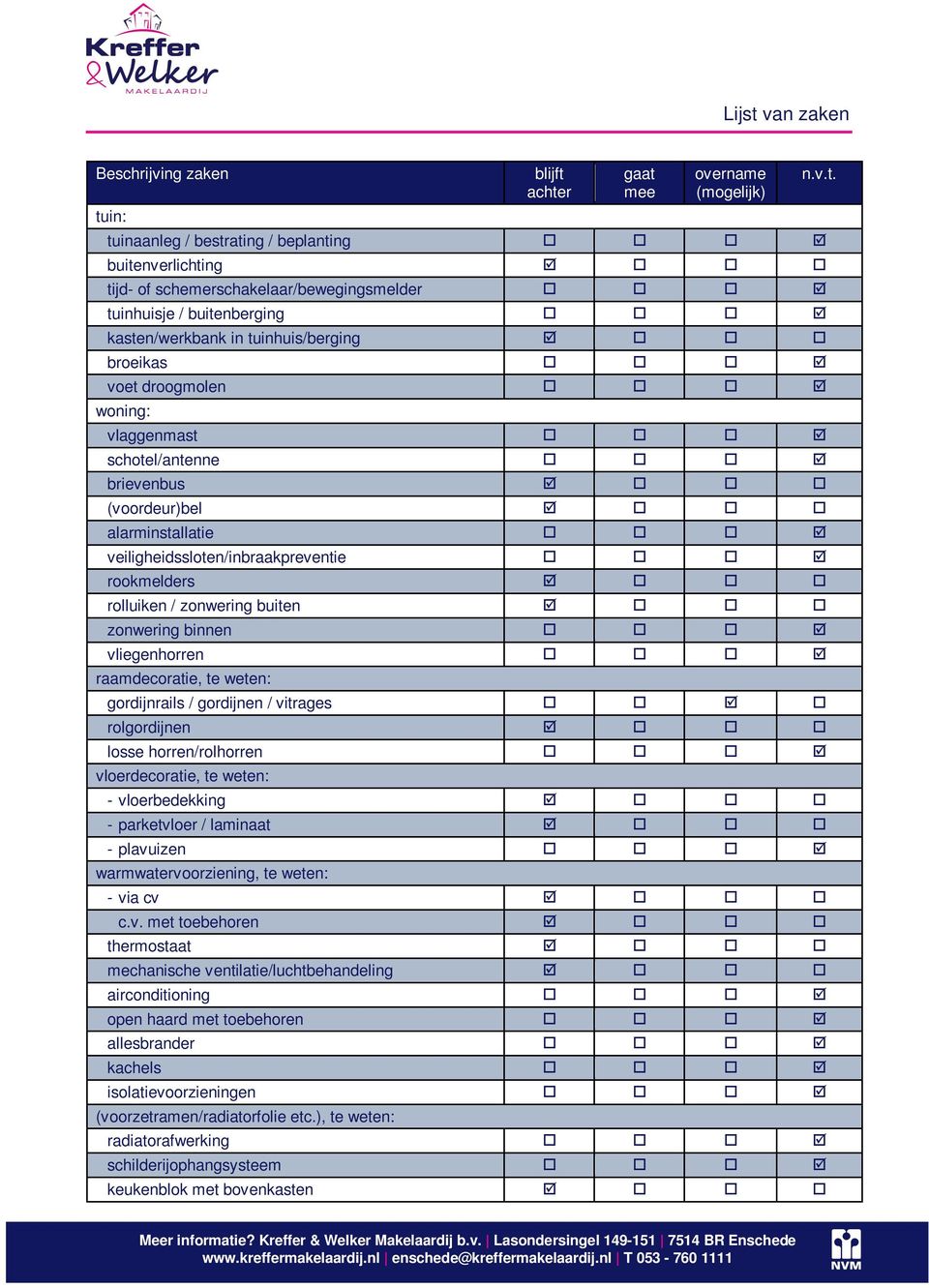 rolluiken / zonwering buiten zonwering binnen vliegenhorren raamdecoratie, te weten: gordijnrails / gordijnen / vitrages rolgordijnen losse horren/rolhorren vloerdecoratie, te weten: - vloerbedekking