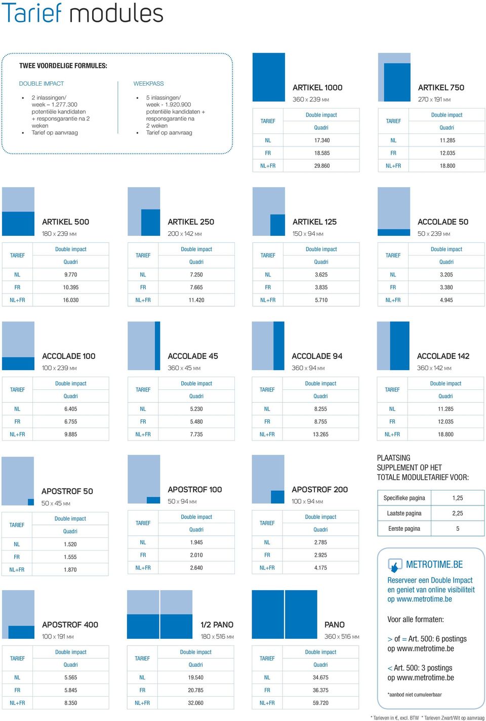 800 ARTIKEL 500 ARTIKEL 250 ARTIKEL 125 ACCOLADE 50 180 X 239 MM 200 X 142 MM 150 X 94 MM 50 X 239 MM NL 9.770 NL 7.250 NL 3.625 NL 3.205 FR 10.395 FR 7.665 FR 3.835 FR 3.380 NL+FR 16.030 NL+FR 11.