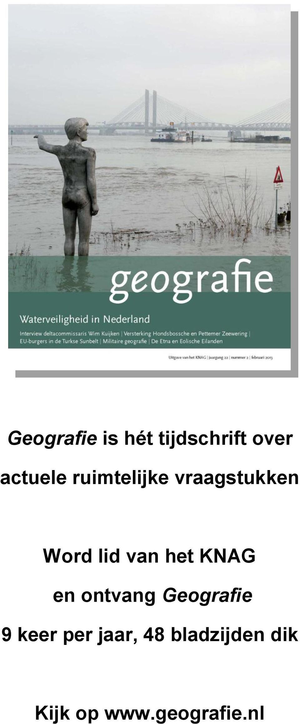 KNAG en ontvang Geografie 9 keer per jaar,