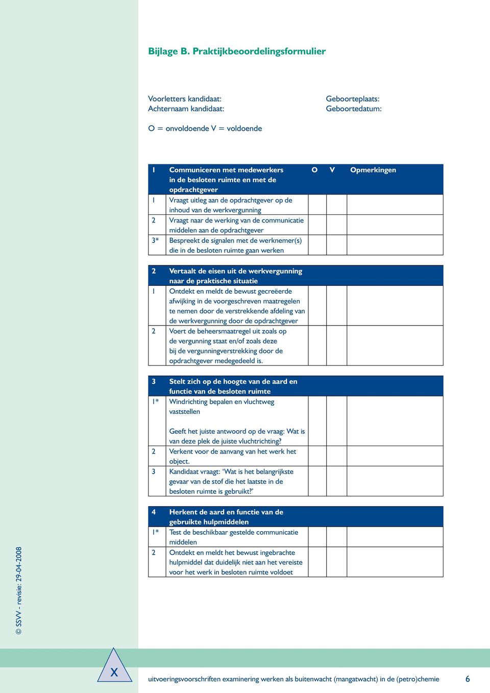 Vraagt uitleg aan de pdrachtgever p de inhud van de werkvergunning 2 Vraagt naar de werking van de cmmunicatie middelen aan de pdrachtgever 3* Bespreekt de signalen met de werknemer(s) die in de