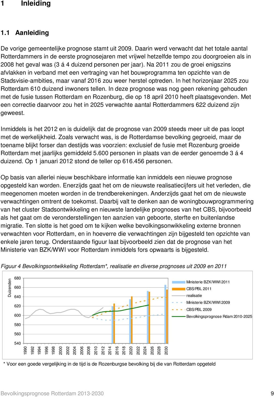 Na 2011 zou de groei enigszins afvlakken in verband met een vertraging van het bouwprogramma ten opzichte van de Stadsvisie-ambities, maar vanaf 2016 zou weer herstel optreden.