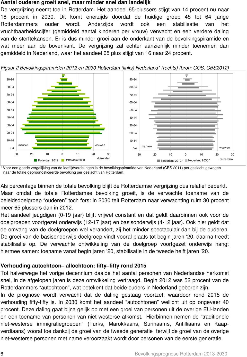 Anderzijds wordt ook een stabilisatie van het vruchtbaarheidscijfer (gemiddeld aantal kinderen per vrouw) verwacht en een verdere daling van de sterftekansen.