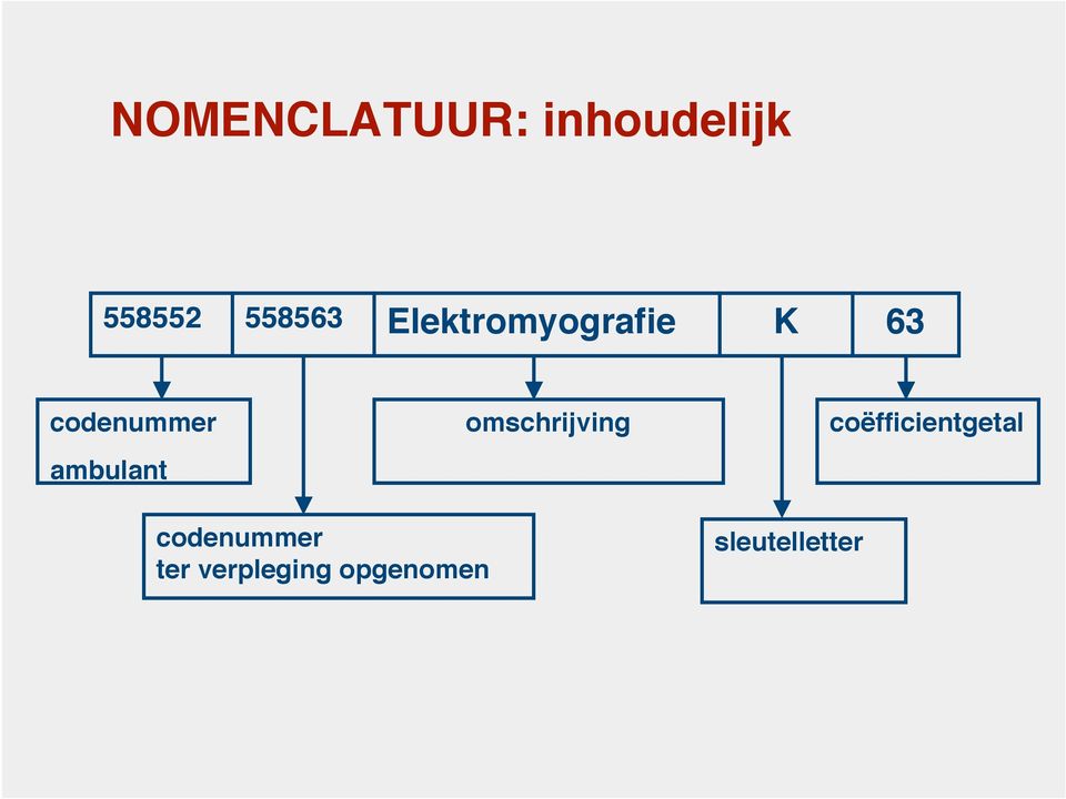 ambulant omschrijving coëfficientgetal