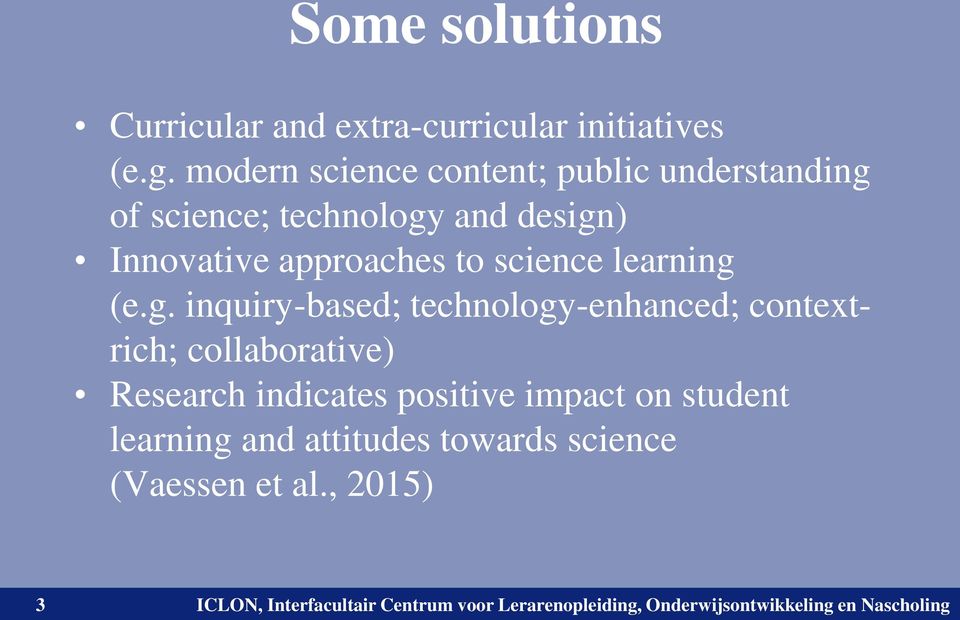 approaches to science learning 