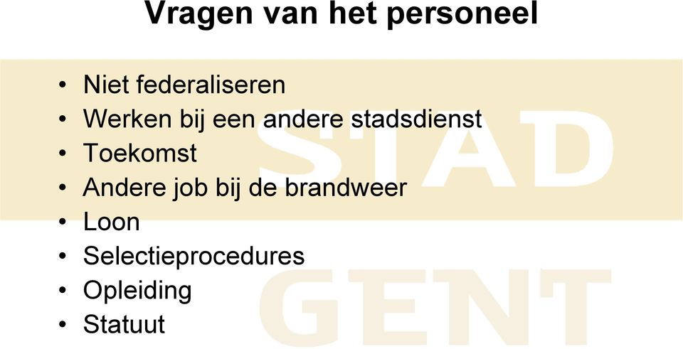 stadsdienst Toekomst Andere job bij de