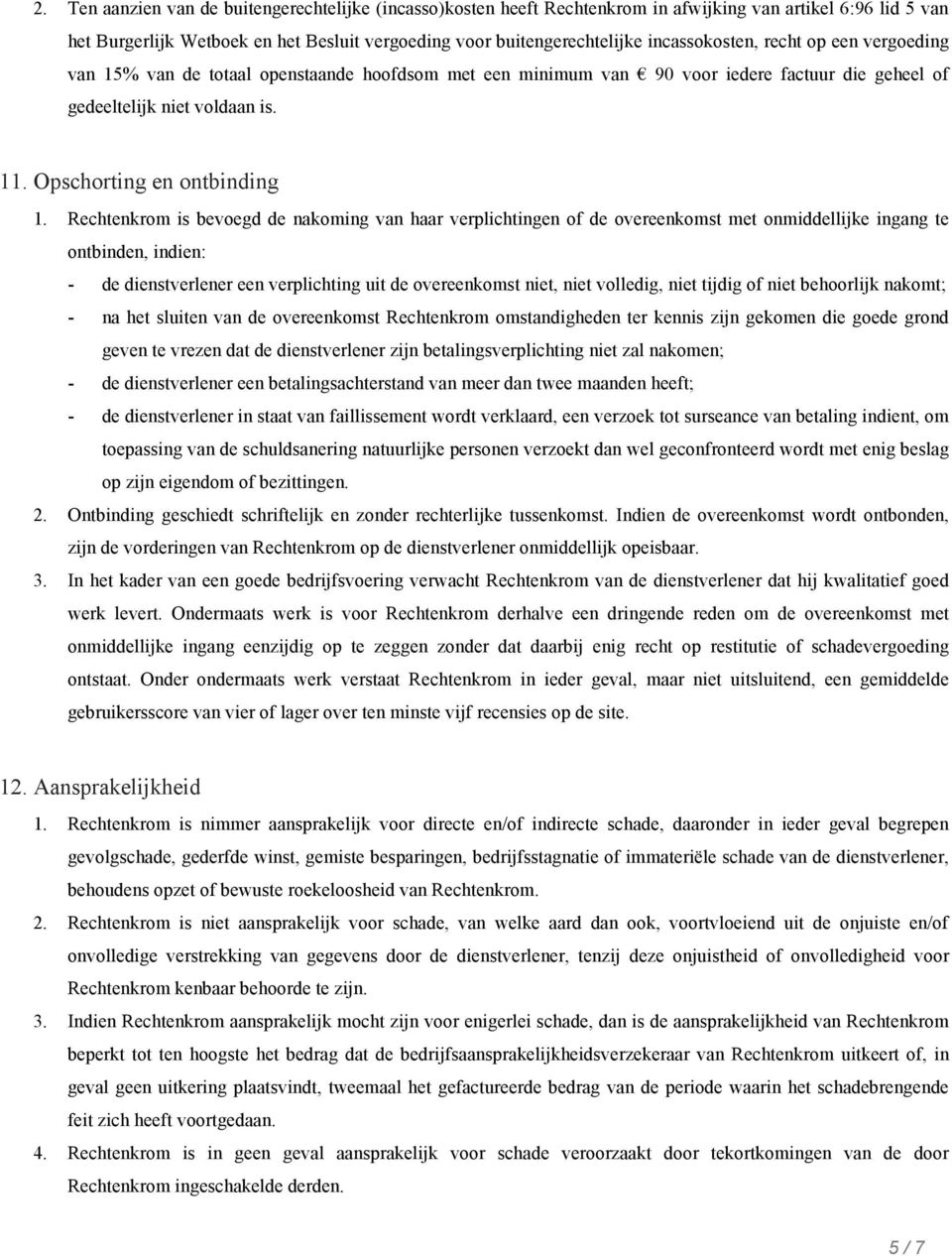 Opschorting en ontbinding 1.