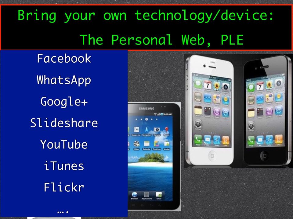 Personal Web, PLE Facebook