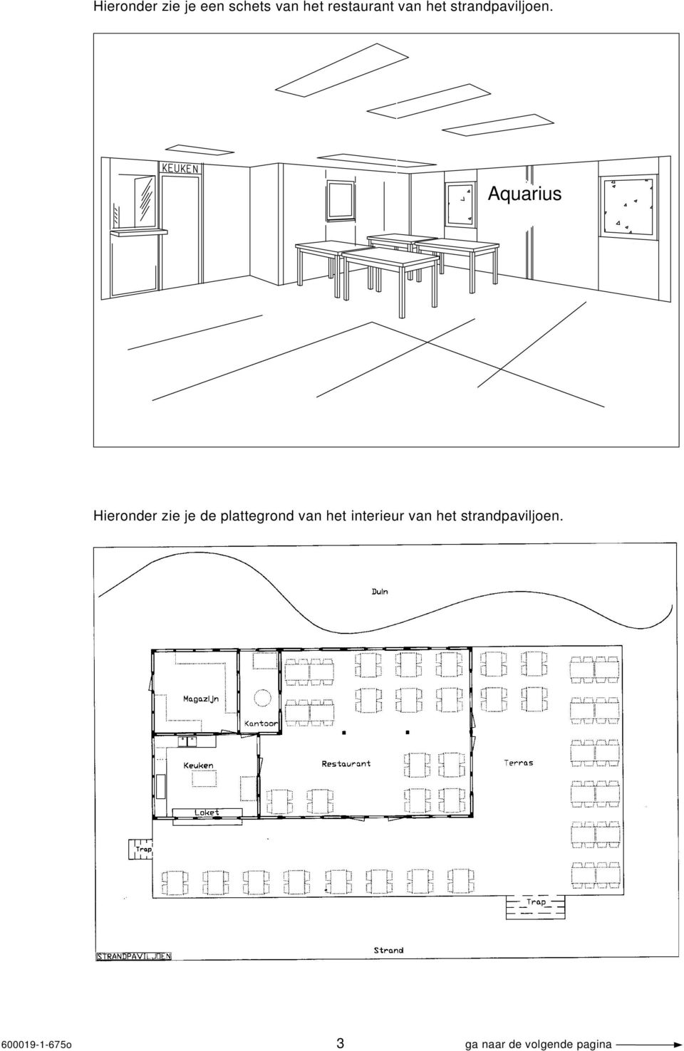 Aquarius Hieronder zie je de plattegrond van het