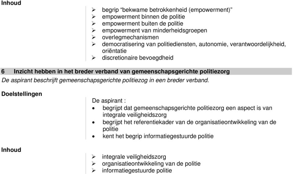 beschrijft gemeenschapsgerichte politiezog in een breder verband.