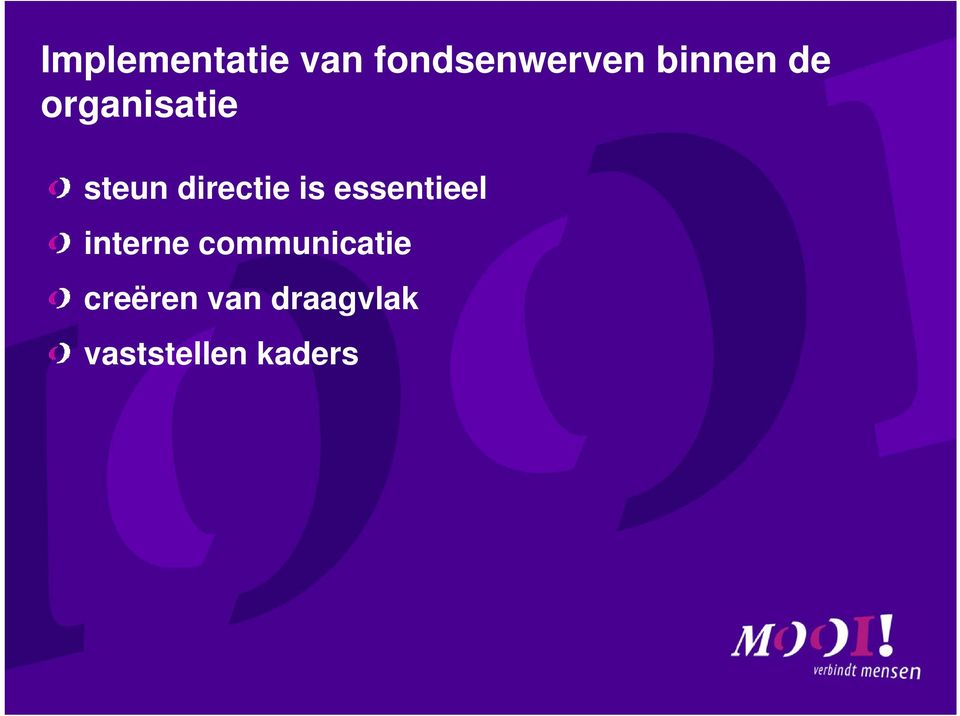 directie is essentieel interne