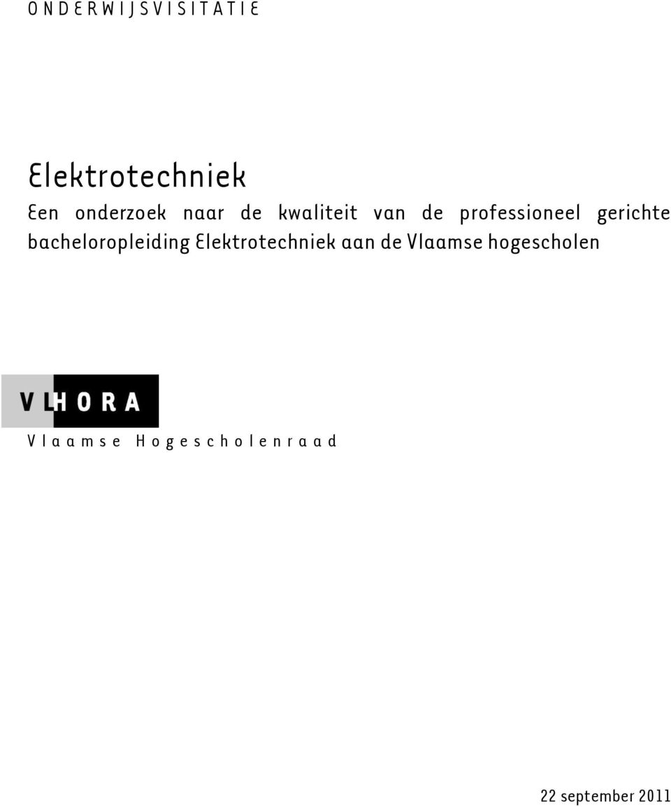 bacheloropleiding Elektrotechniek aan de Vlaamse