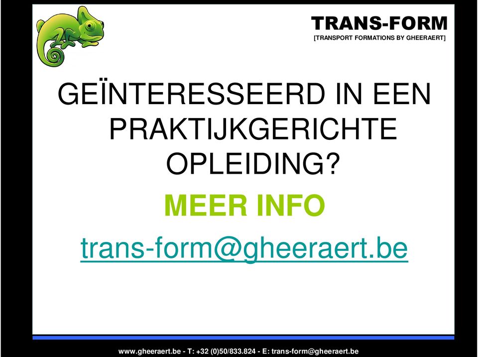 OPLEIDING?