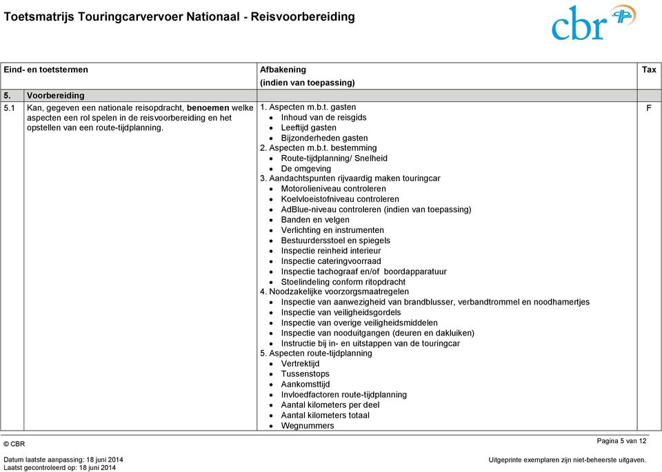 Aandachtspunten rijvaardig maken touringcar Motorolieniveau controleren Koelvloeistofniveau controleren AdBlue-niveau controleren Banden en velgen Verlichting en instrumenten Bestuurdersstoel en