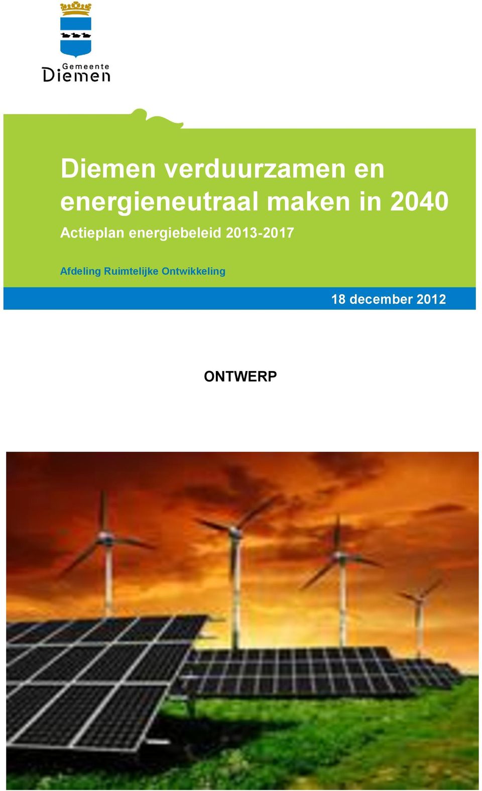 Actieplan energiebeleid 2013-2017