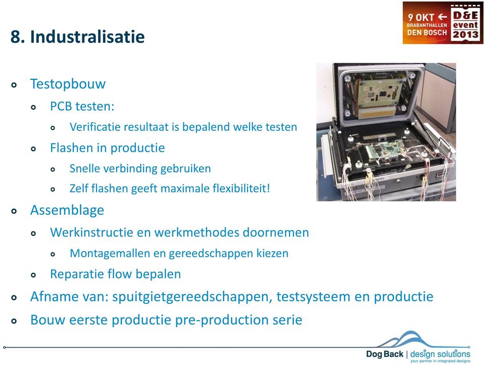 Assemblage Werkinstructie en werkmethodes doornemen Montagemallen en gereedschappen kiezen