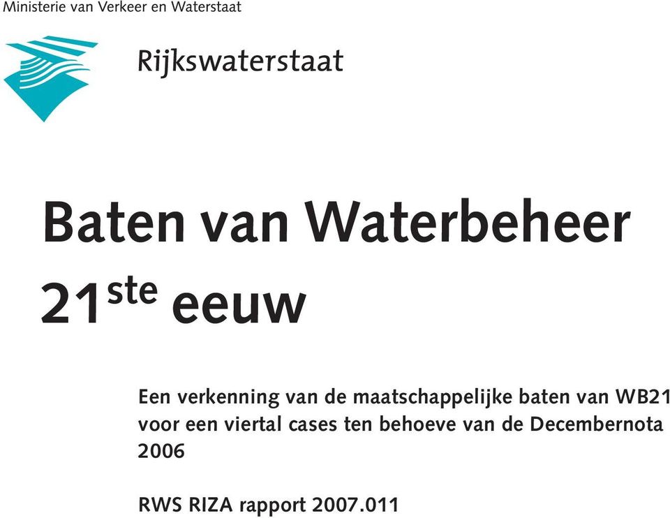 van WB21 voor een viertal cases ten behoeve